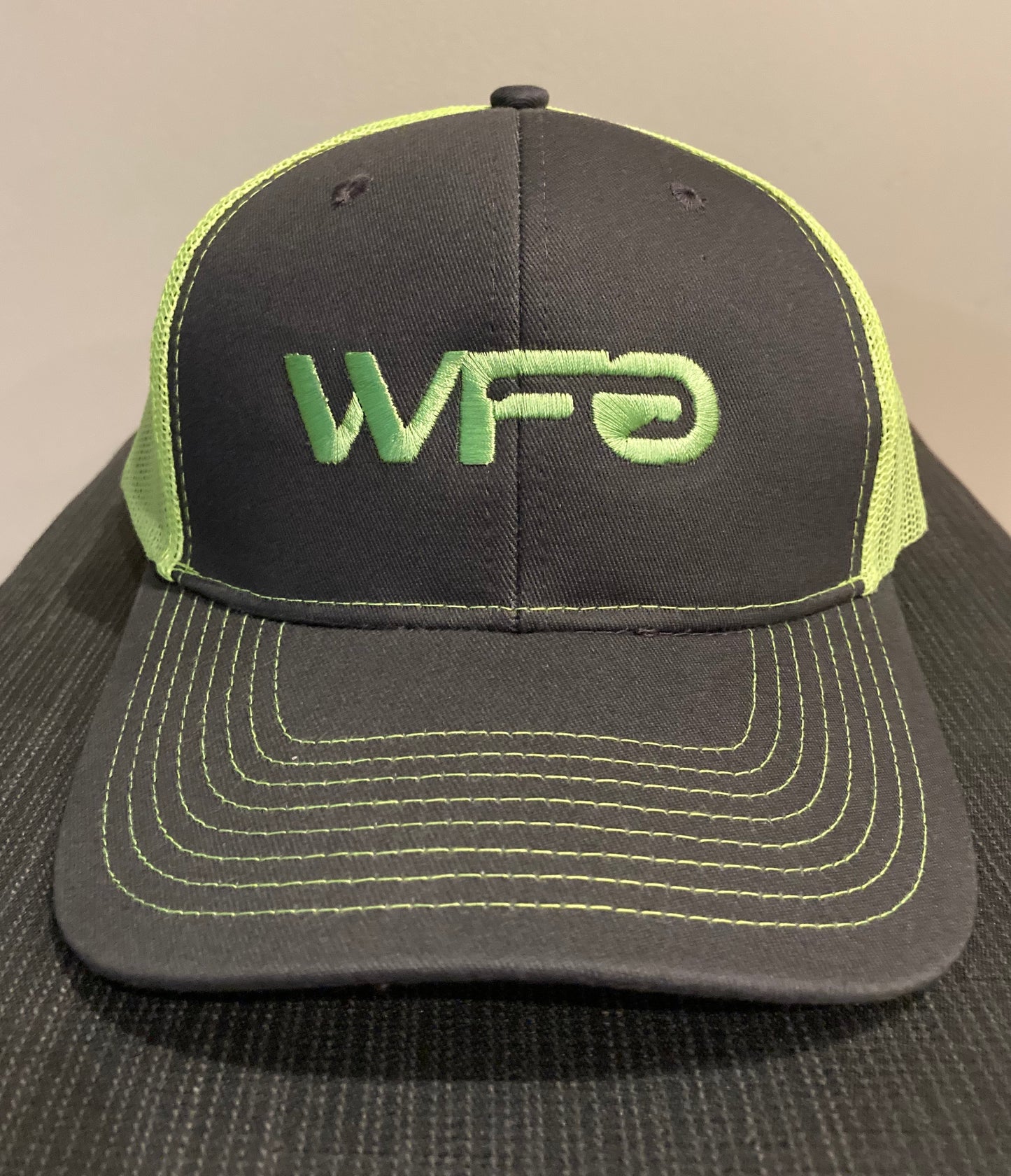 WFO Trucker Hat Grey Steel / Neon Yellow