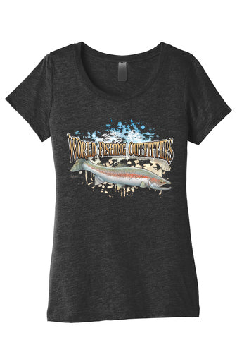 Steelhead Splash T-Shirt Woman's Charcoal